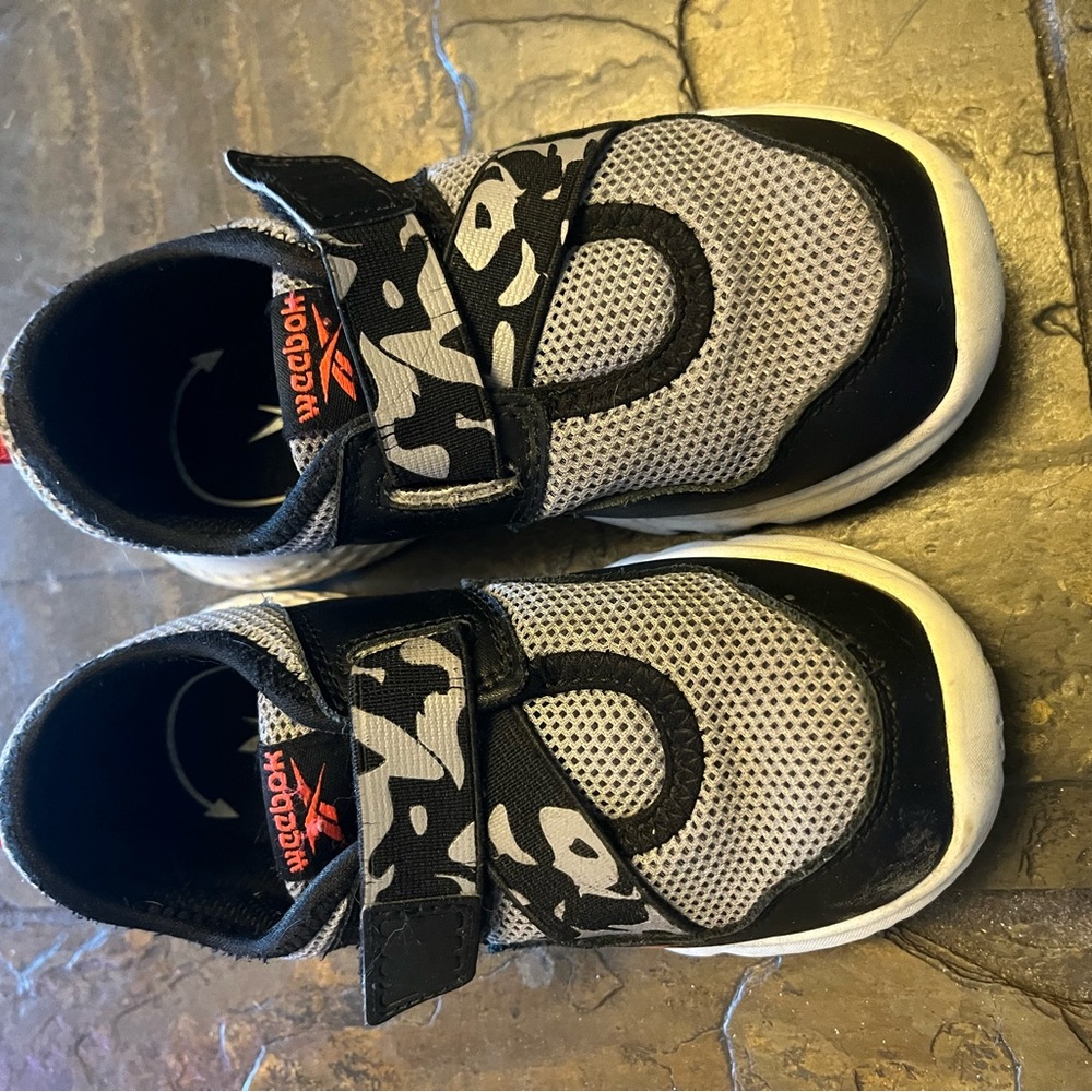 Reebok Kids Black and White Sneakers